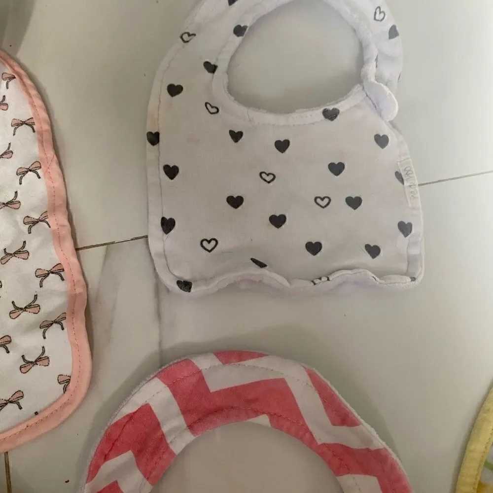 Lot of 10 girls bibs